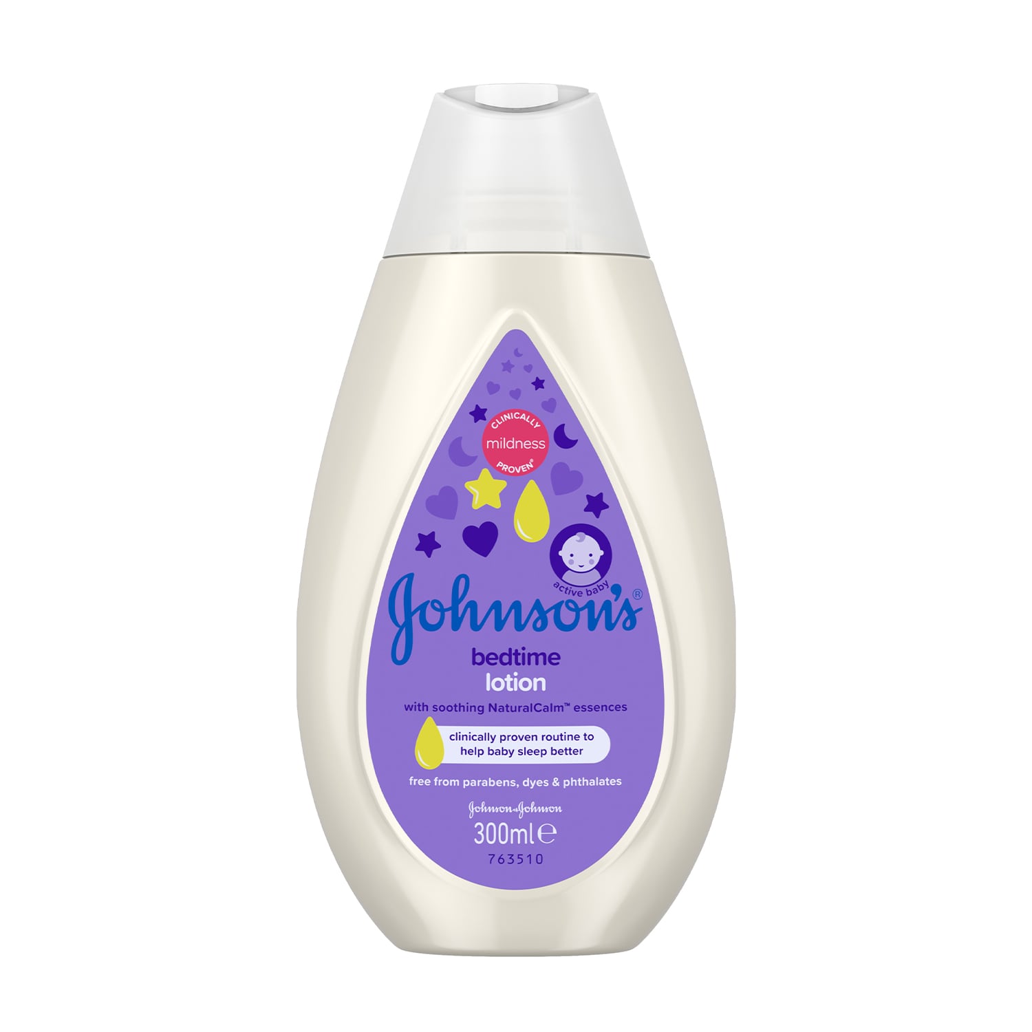 Дитяче молочко для тіла Johnson's baby перед сном, з заспокійливим ароматом NaturalCalm, 300 мл
